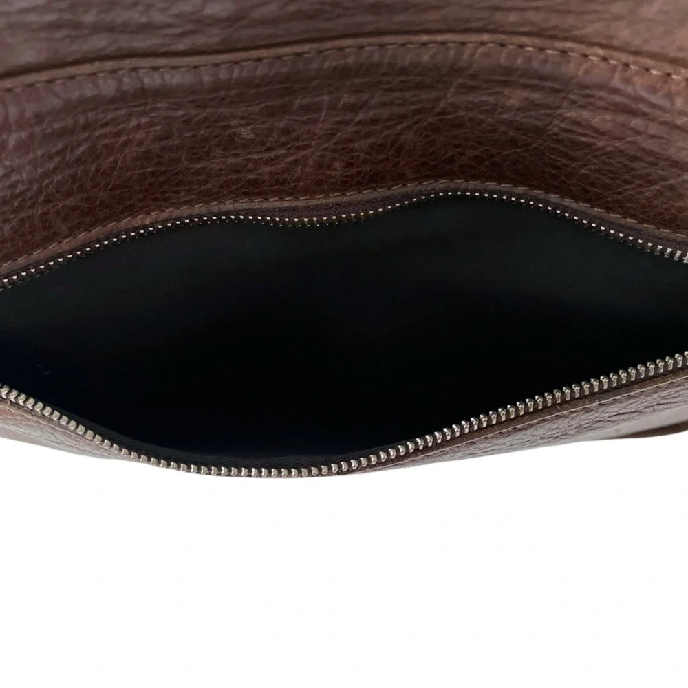 Valentina In Pelle Pebbled Leather Messenger Bag - Unisex
